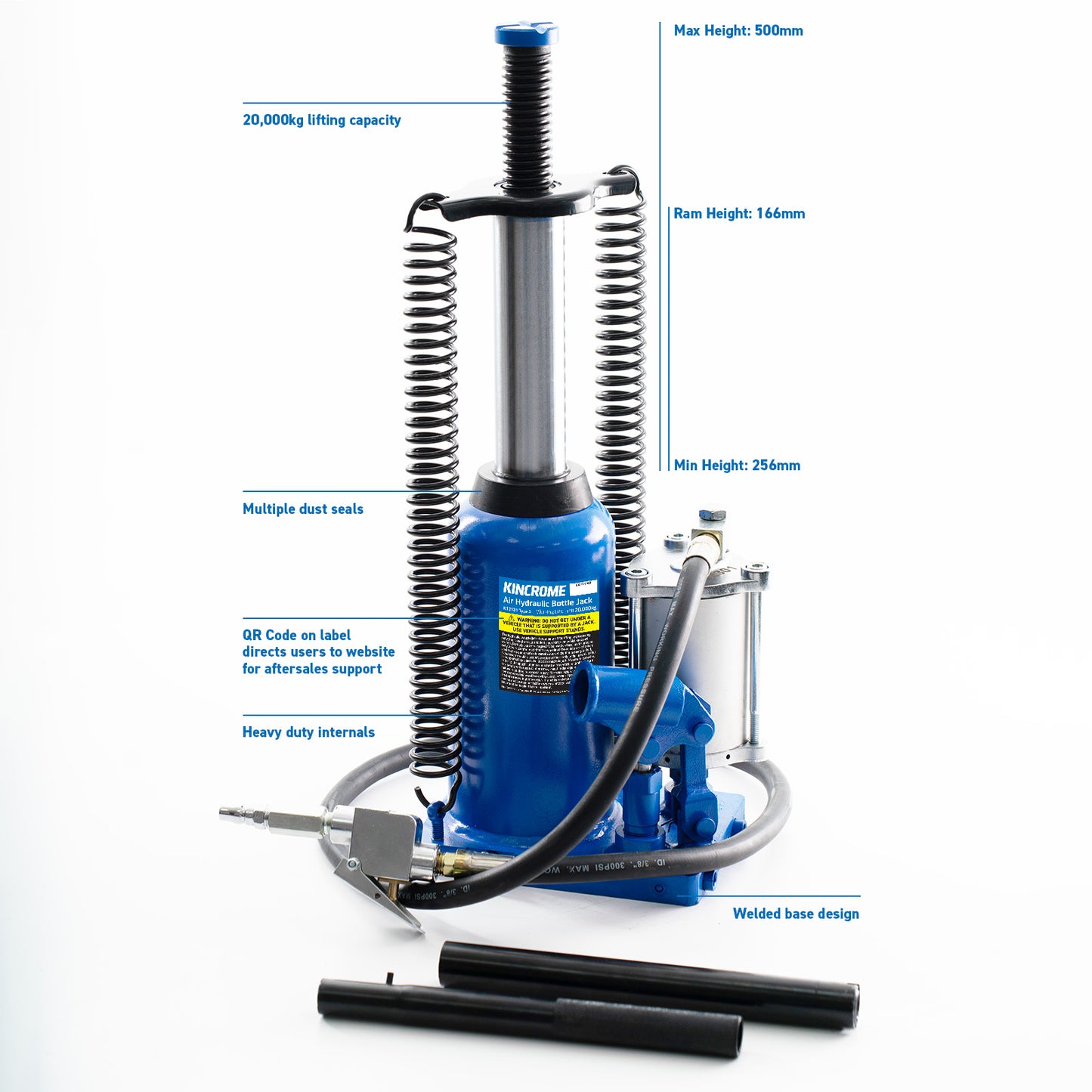 Air/Hydraulic Bottle Jack 20,000kg
