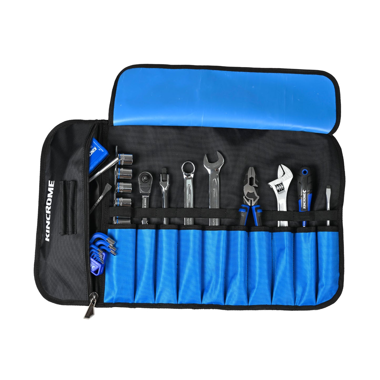 10 Pocket & Zipper Tool Roll