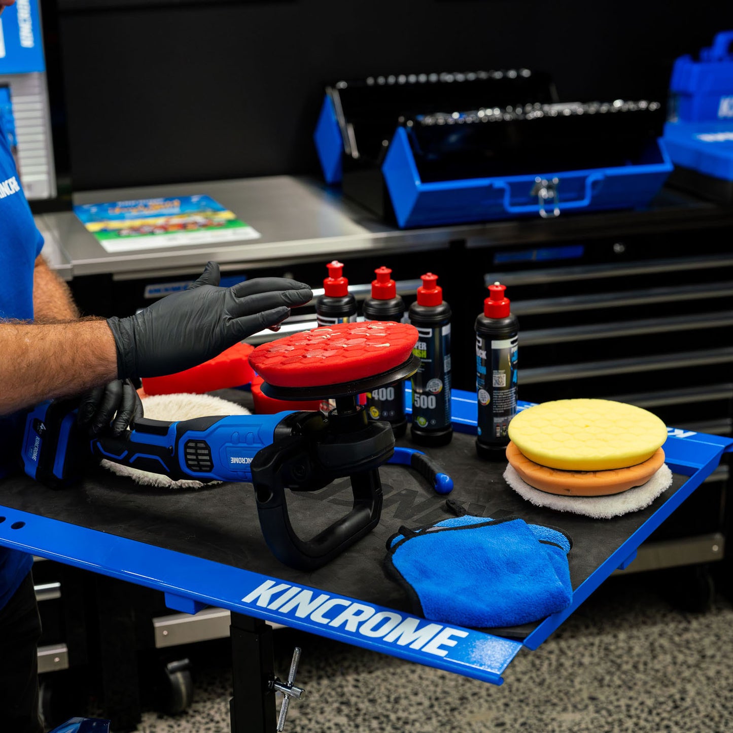 18V Brushless 180mm Rotary Polisher