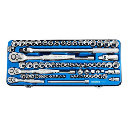 Socket Set 74 Piece 1/4, 3/8 & 1/2" Drive - Metric & Imperial