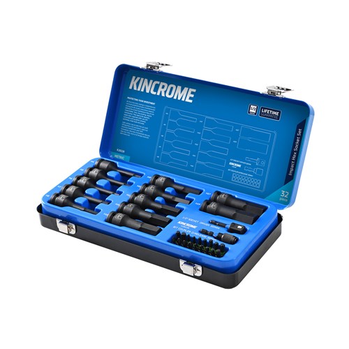 Hex Impact Socket Set 32 Piece 1/2" Drive - Metric